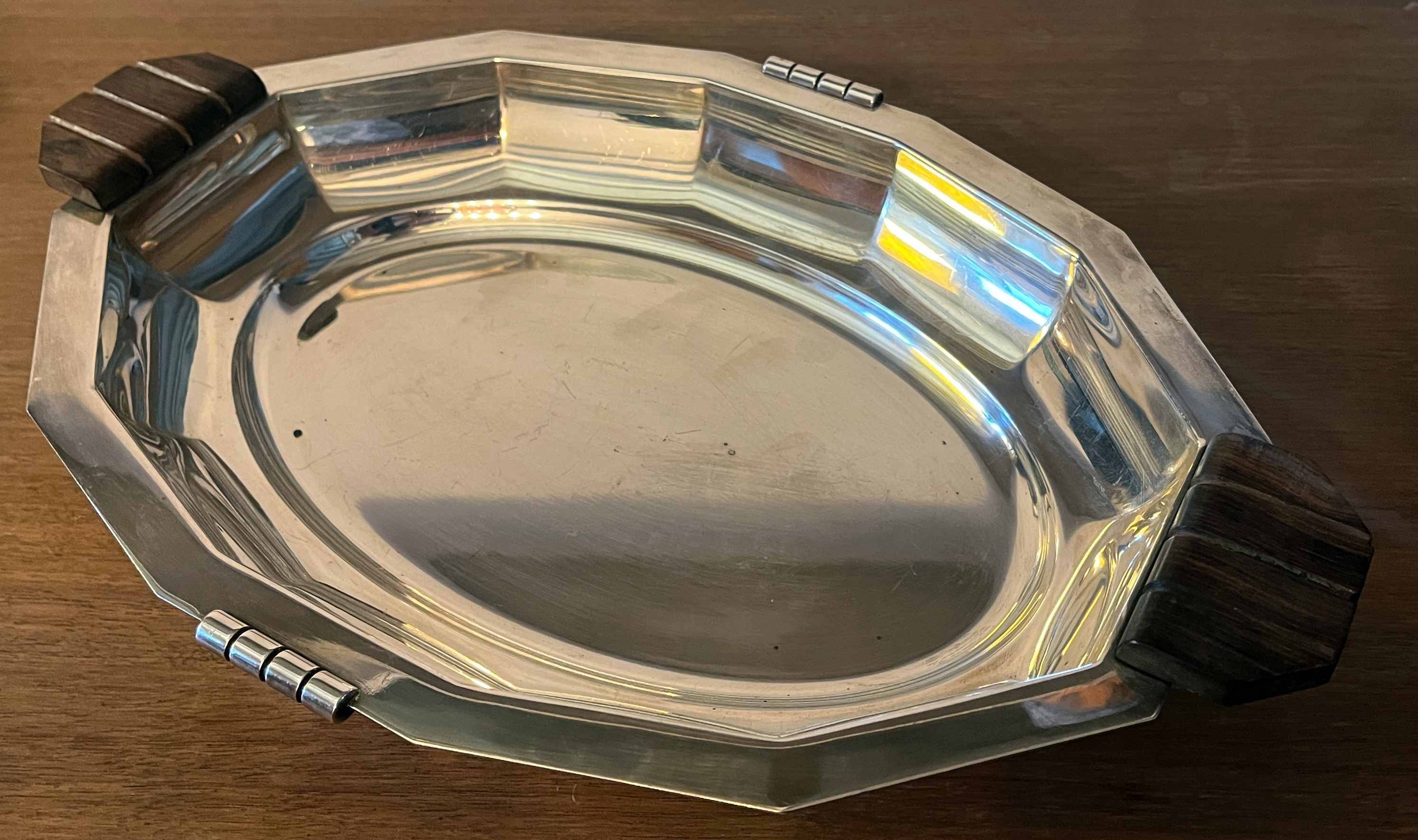 Art Deco plate Durousseau & Raynaud Silver-plated Rooster hallmark 15g