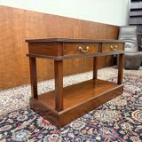 Classic English Chesterfield Side Table