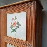 Armoire en rotin 1960