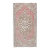 Vintage Turkish Oushak rug 138x246 cm