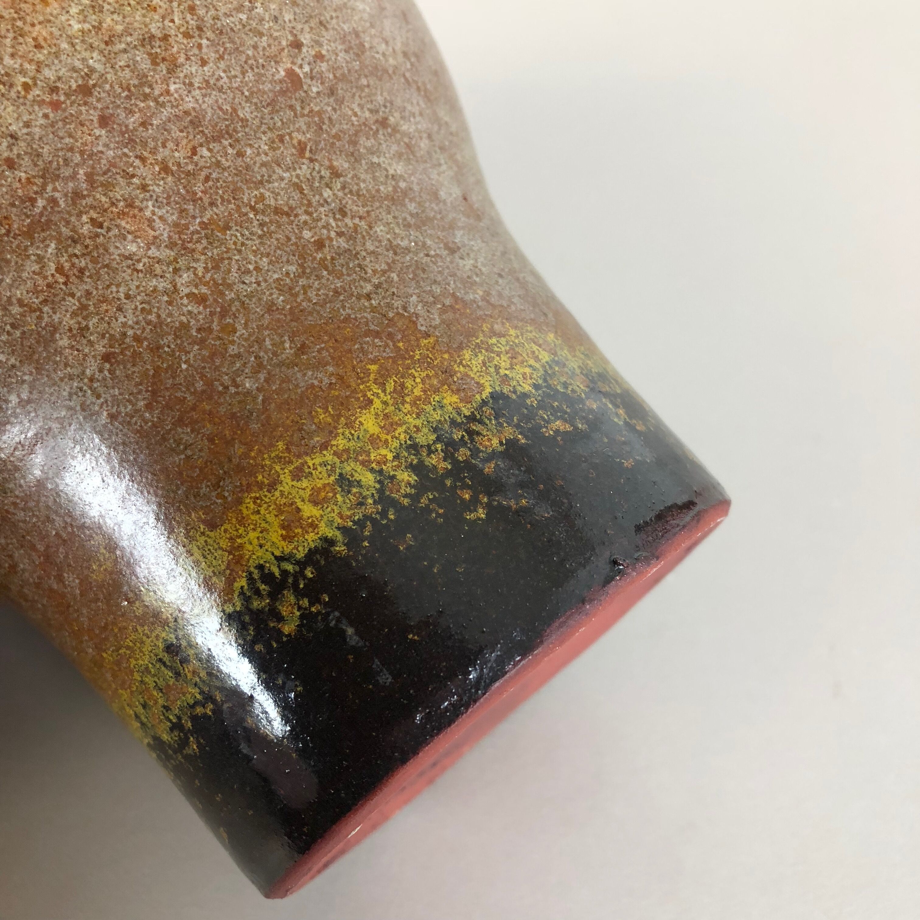 Set of 3 ceramic studio pottery vase by Elmar and Elke Kubicek, Germany, 1970