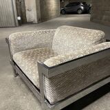 Chrome armchair in the style of Willy Rizzo