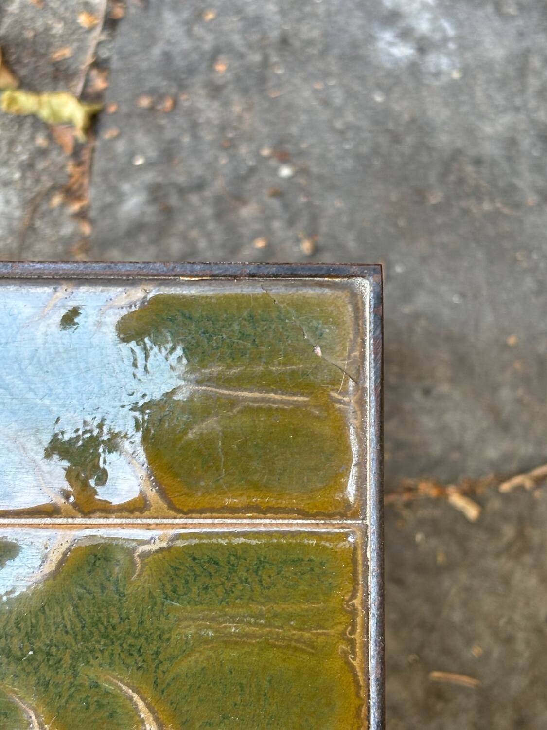 Roger Capron green coffee table