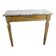 Louis XVI style lacquered wood console with marble top. Antique work
