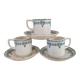 3 cups and saucers iron earth