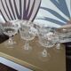 6 crystal champagne glasses