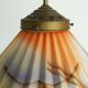 art déco glass PENDANT LIGHT airbrush pleated shape avantgarde design
