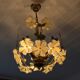 Lustre fleurs vintage 1960s