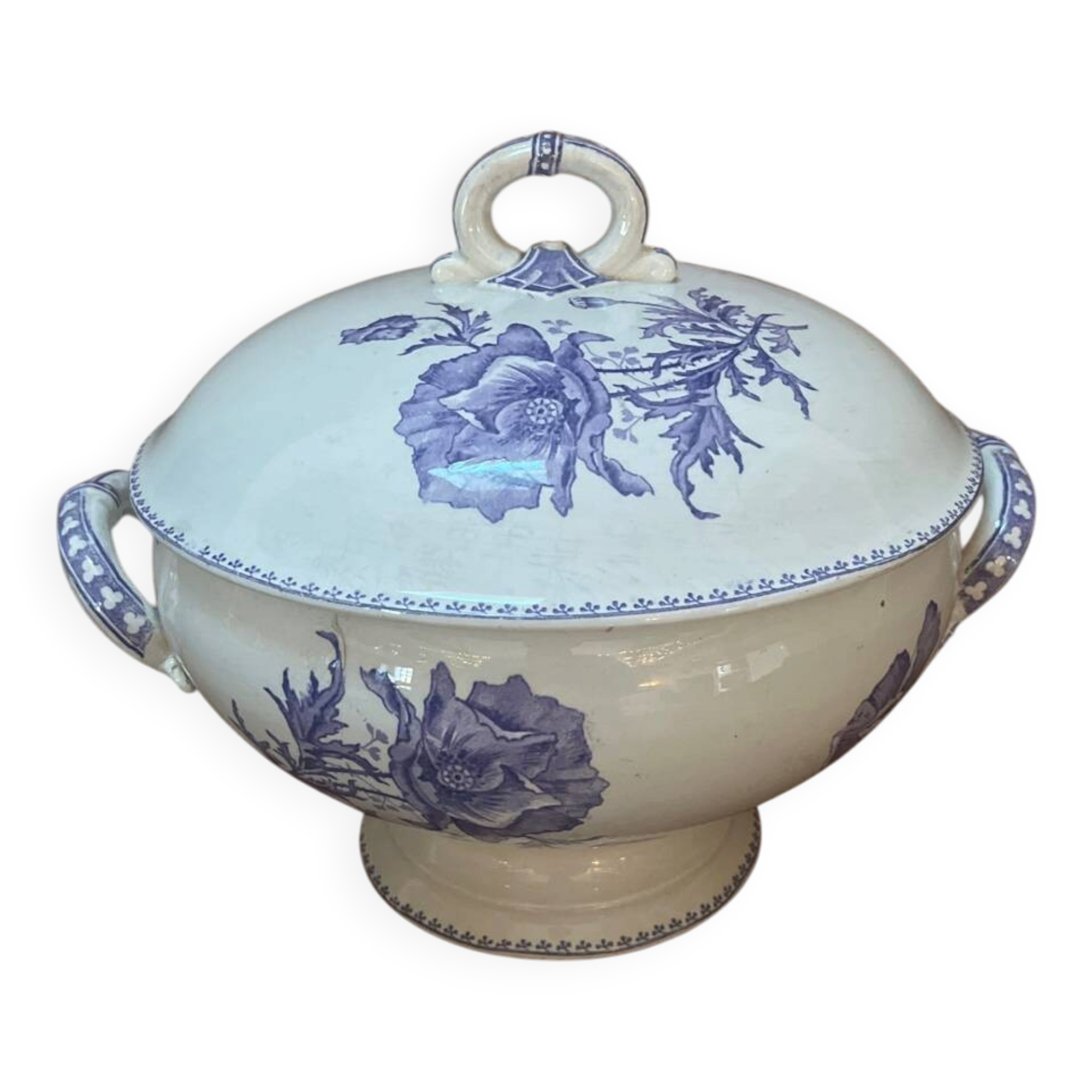 Sarreguemines Feria mauve soup tureen