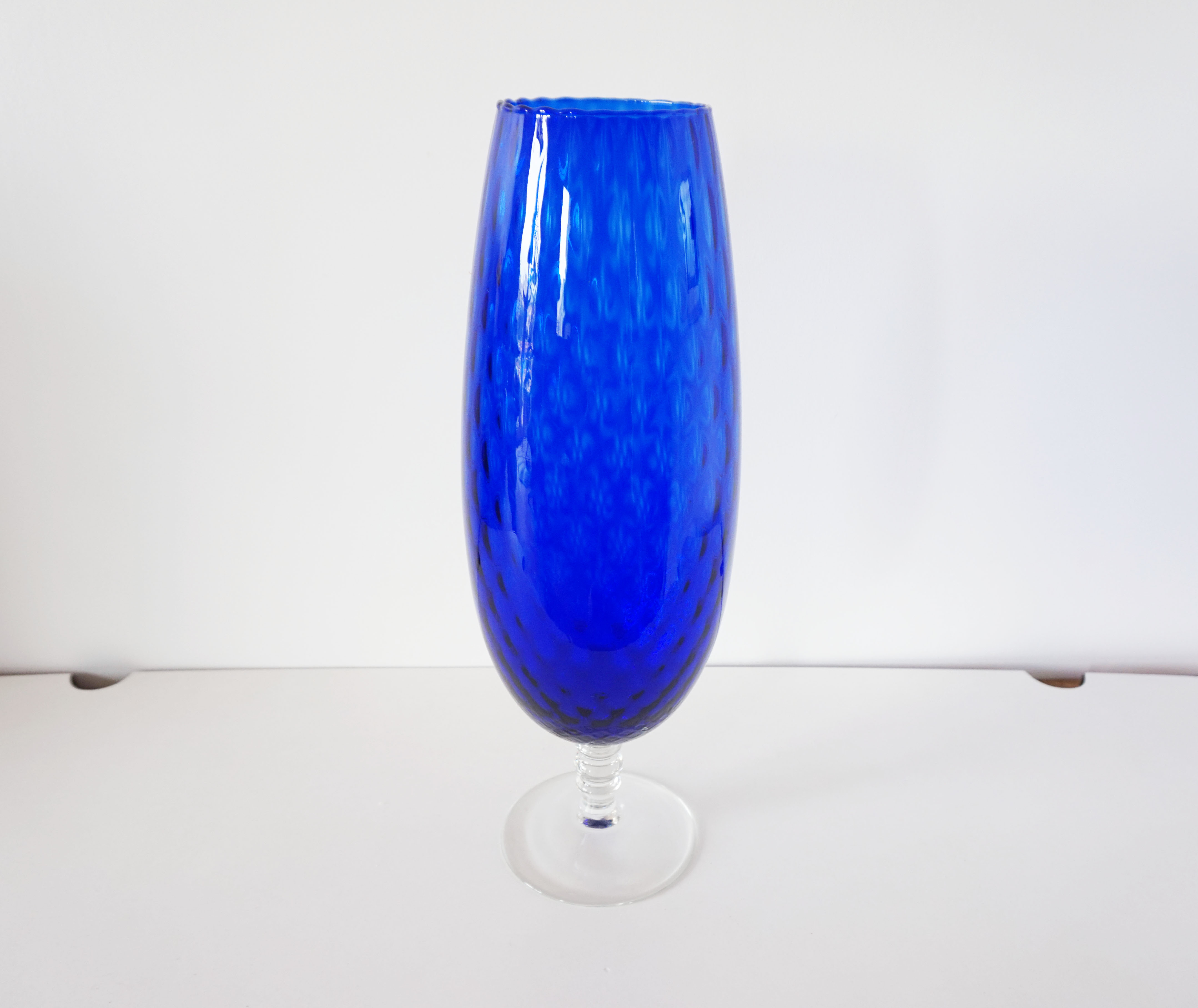 Vase en verre soufflé italien Empoli