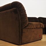 Modular armchairs panarea chenille by lev & lev, 1970s, set of 5