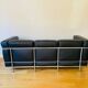 LC2, Le Corbusier for Cassina, Threeseater, Chrome and Leather