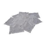 Sous verre petits napperons coton blanc brodés main