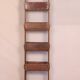 5-level shelf in Burmese teak