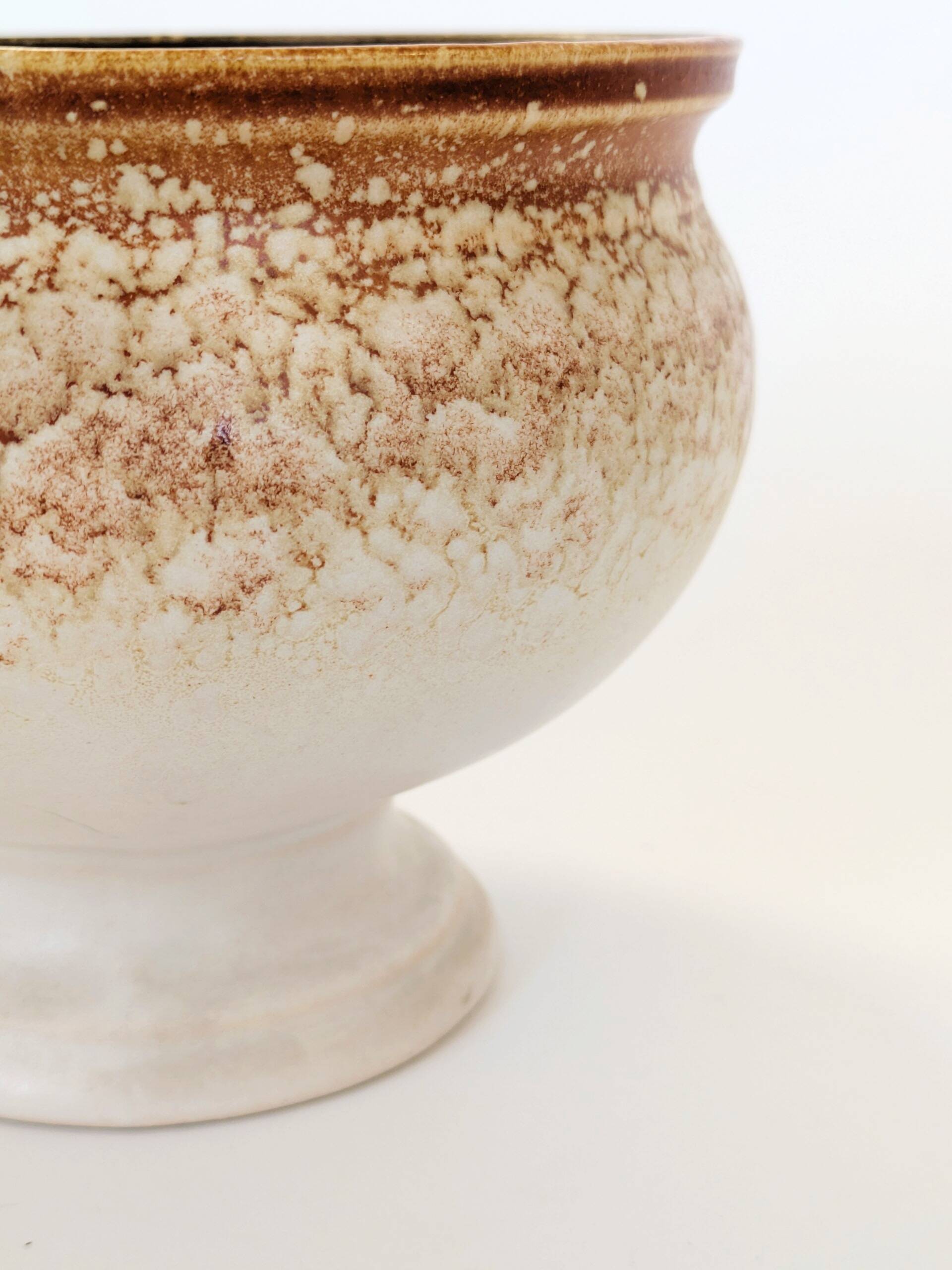 Vintage VEB Haldensleben flowerpot on stand, East Germany, 1960s