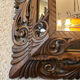 Miroir ancien chêne sculpté - Style Henri II