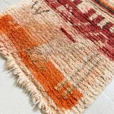 Moroccan Berber rug Boujaad corridor with colorful patterns 282x69cm