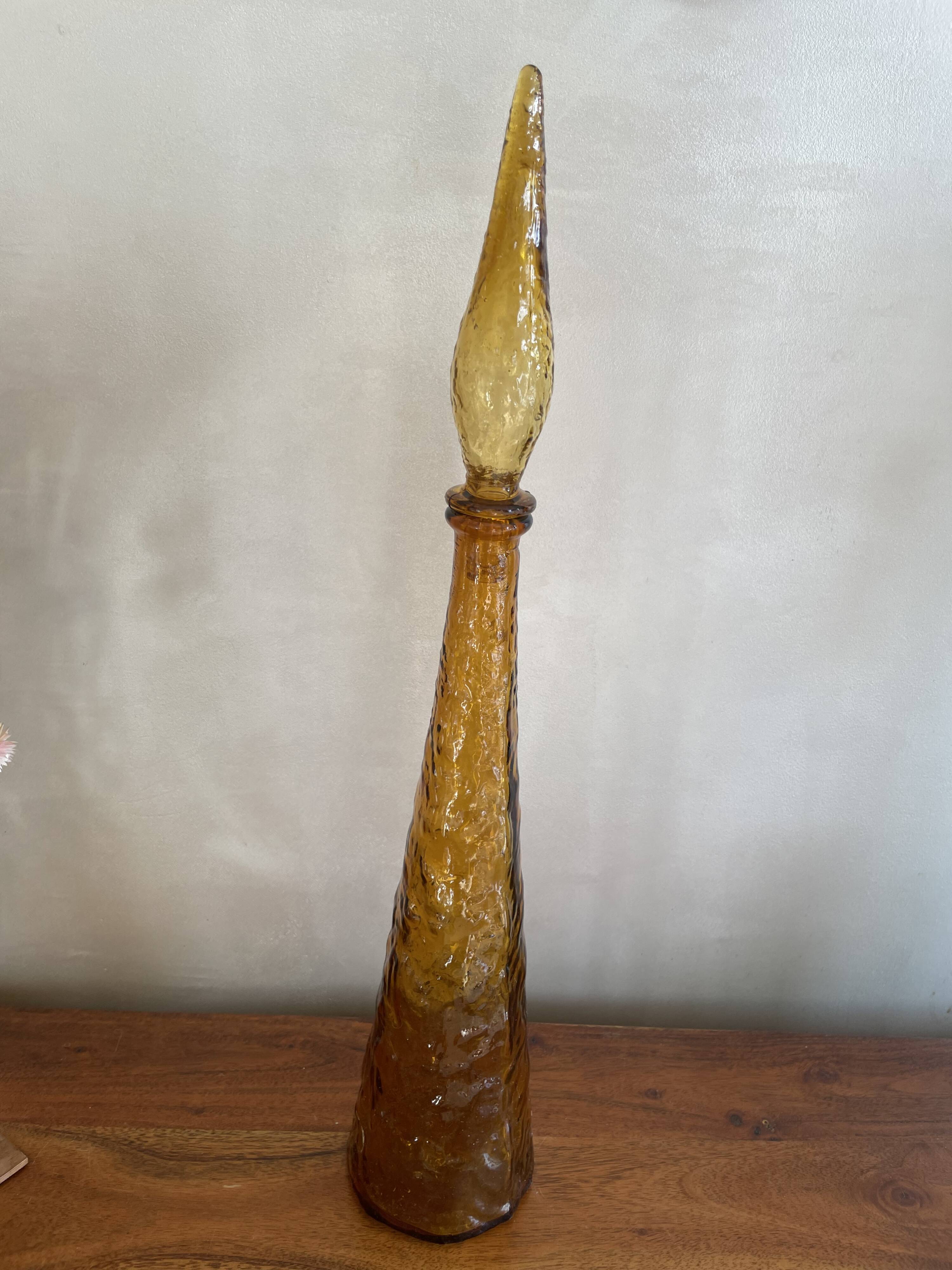 Italian glass carafe from Empoli