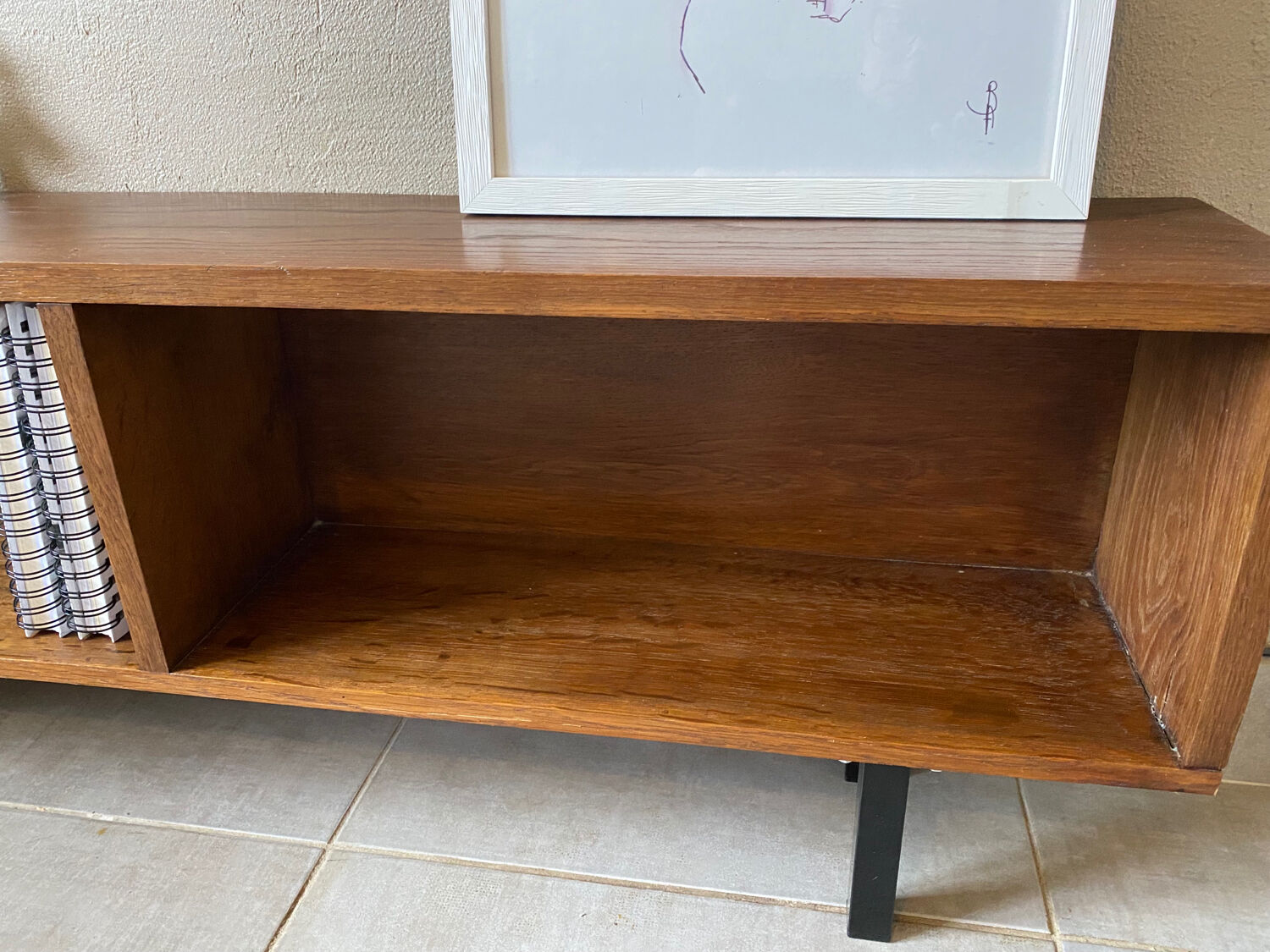 Enfilade of the 50s vintage solid wood (shallow)