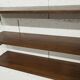 Zigzag string shelf 3 black ladders 5 teak shelves 1950