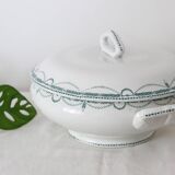 René model tureen or salad bowl, Saint Amand, Terre de Fer, French manufacture