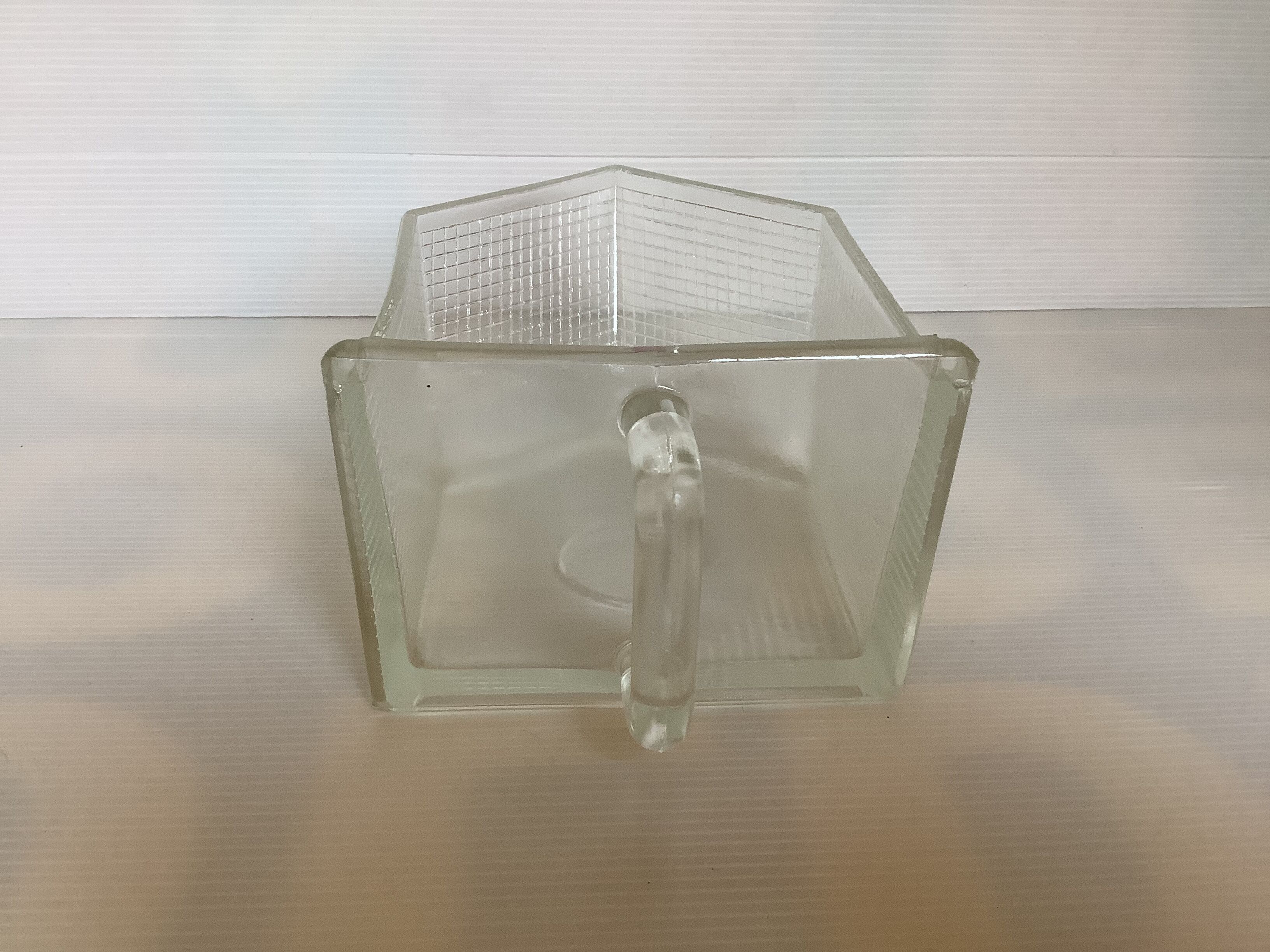 Old thick glass drawer tray