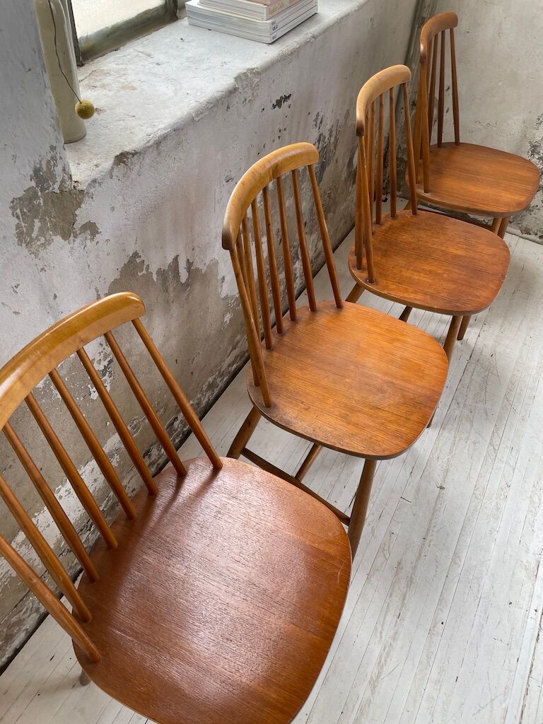 4 Scandinavian chairs Sweden Stolfabrik