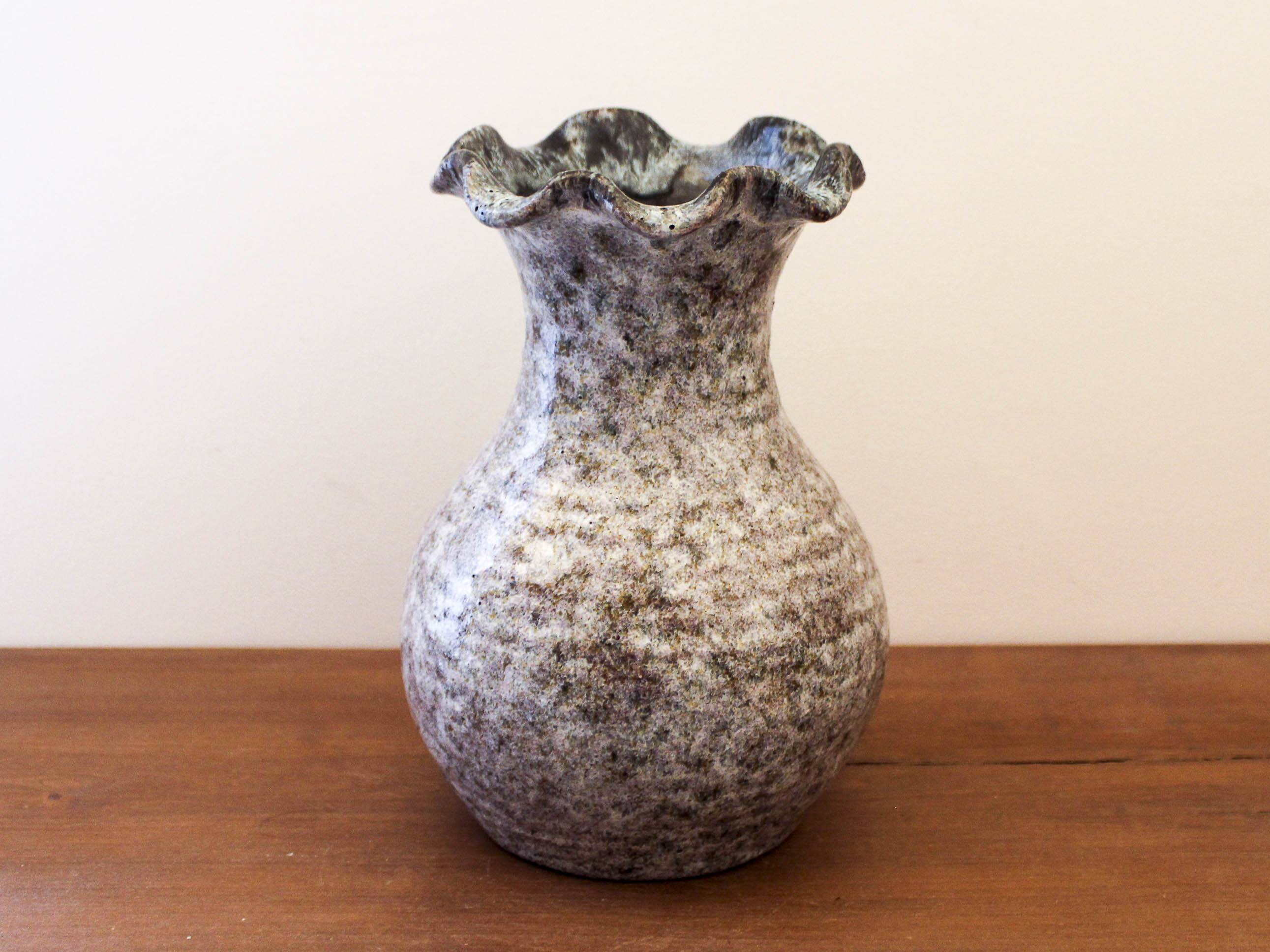 Glazed ceramic vase
