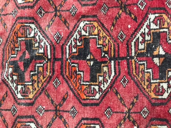 Tapis turkmen afghan fait main 98x178 cm