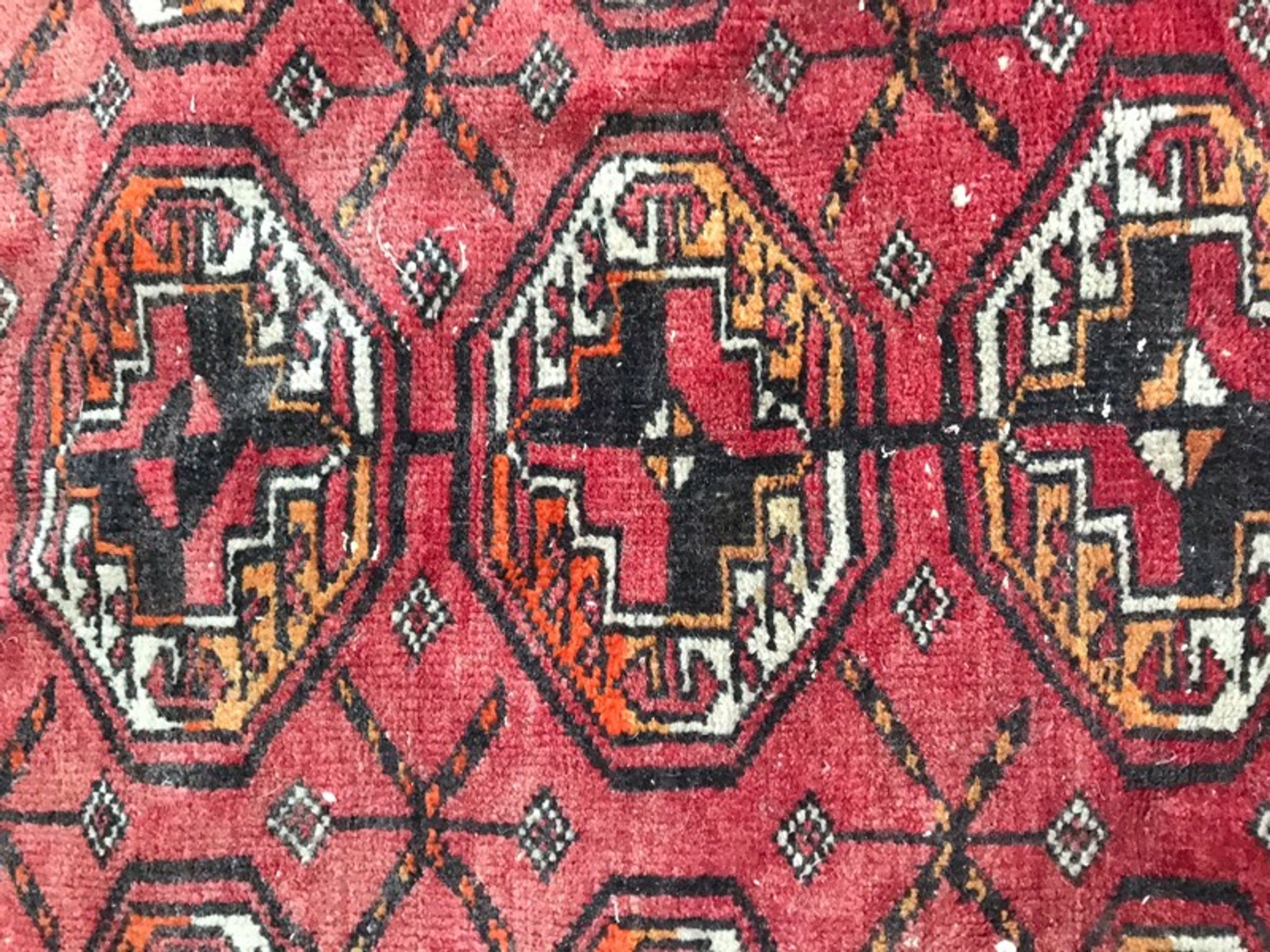 Handmade Afghan Turkmen rug 98x178 cm