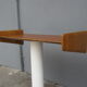 Pair of Scandinavian bedside wall shelves in teak and oak