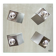Plafonnier miroir en aluminium et acier Eval Italia 70s