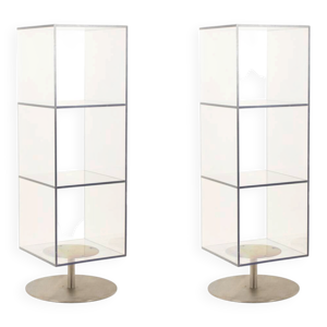 Paire d’étagères - plexiglass