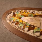 Table basse en ceramique , Vallauris , Gustave Reynaud