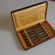 12 silver metal dessert or cheese knives