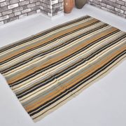 Neutral Vintage Handwoven Kilim Rug sku 1678