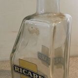Ricard glass decanter white logo blue cartridge yellow background