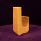 Sculptural Amber Ceramic Space Age Vase, Italy 1970