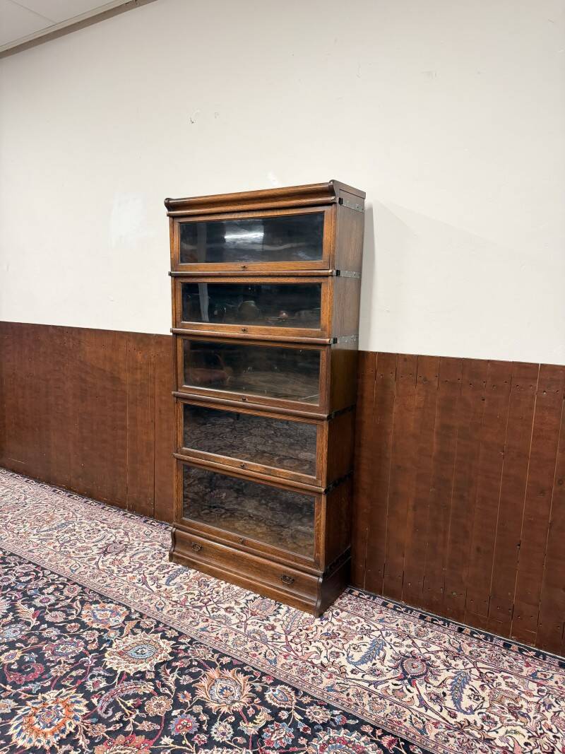 Antique English Original Globe Wernicke Bookcase