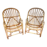 Set of rattan armchairs