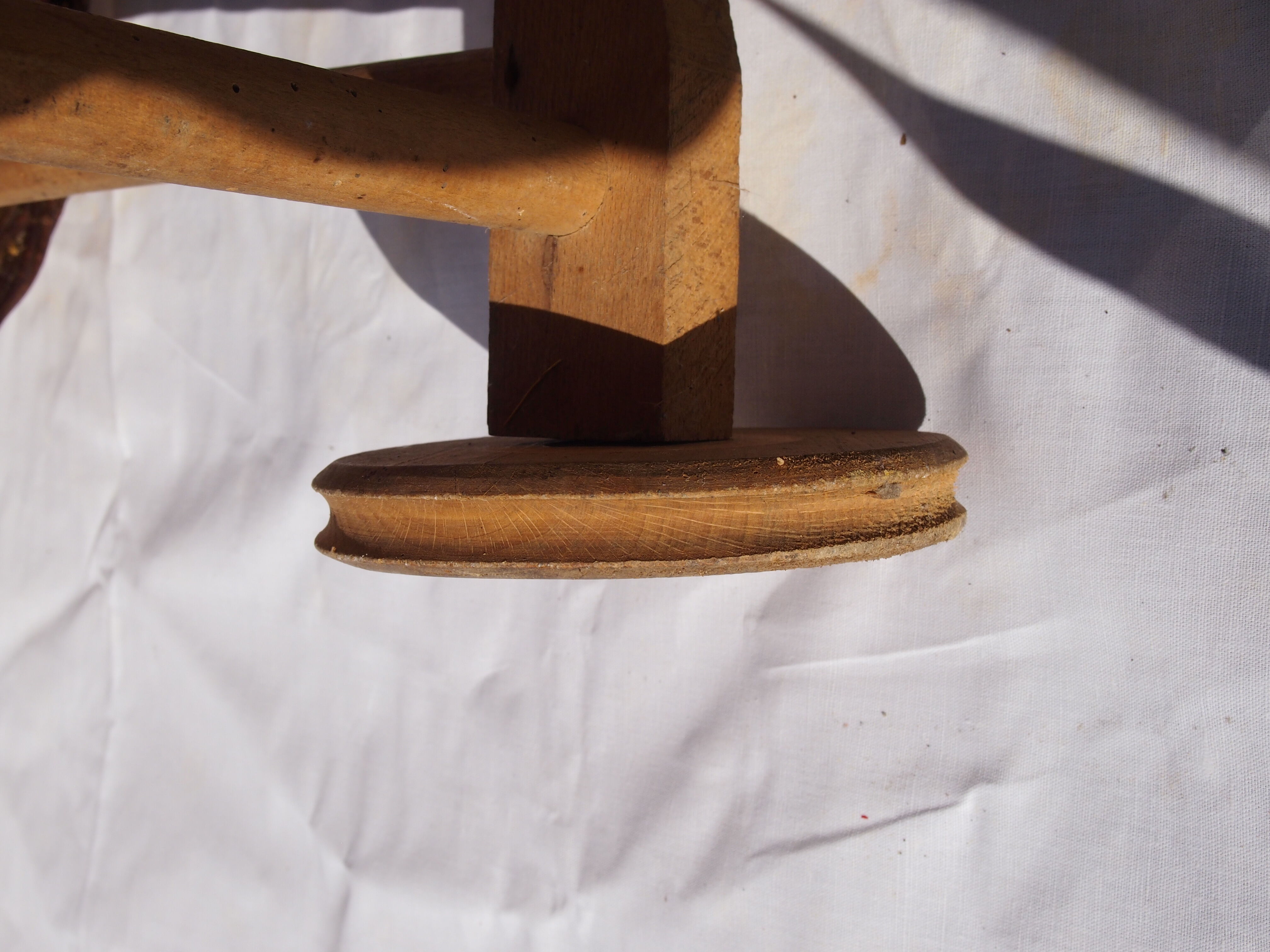 Vintage wicker cradle