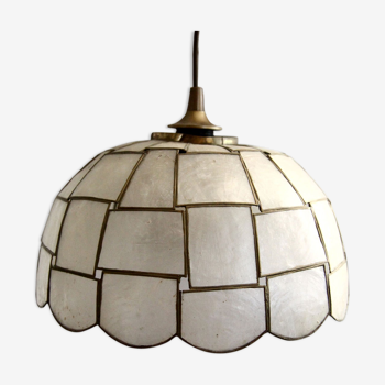 Vintage hanging in mother-of-pearl and brass