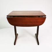 Teak & rosewood extendable table, Denmark, 1960s