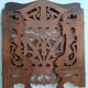 Art Nouveau openwork wooden shelf