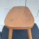 Tabouret de traite tripode brutaliste en frêne