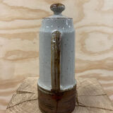 Japanese teapot in gray and brown stoneware