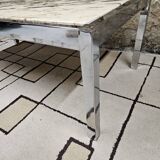Table basse chromé marble 1970"vintage