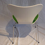 Chair Mod.  3107 Turquoise fabric design Jacobsen, Fritz hansen edition