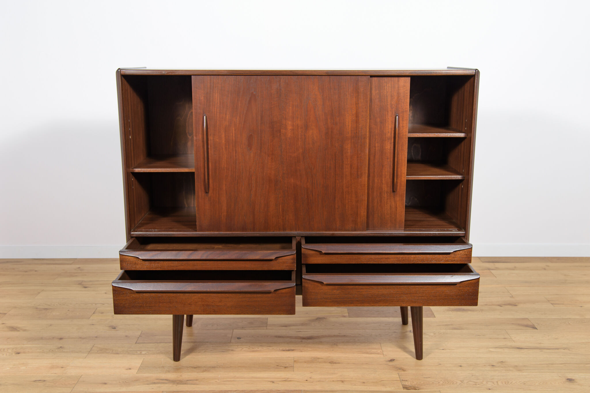 Mid century Danish Teak Highboard, 1960s