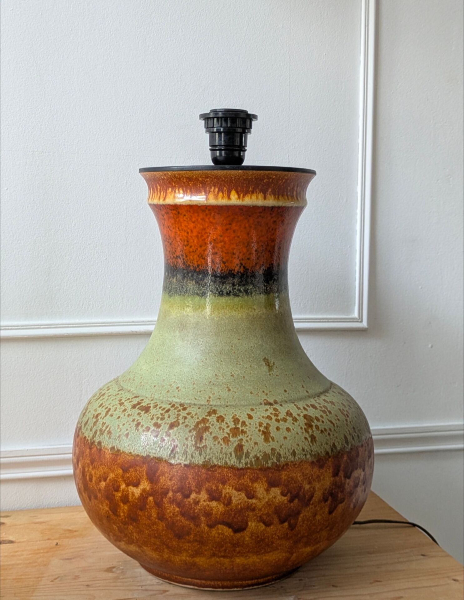 Grand pied de lampe vintage style ''fat Lava'' 70'